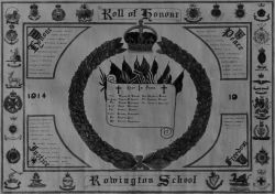 9.Rowington School Roll of Honour